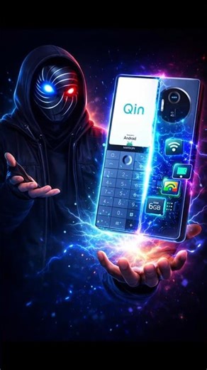 Qin Phone Review 2026 Mini Smartphone with Keypad Killer Features 🔥 #techshorts #qinphone