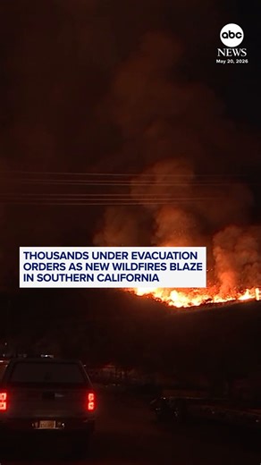More than 17,000 people were under evacuation orders in Southern California on Tuesday as a wildfire threatened suburban homes. The wind-driven Sandy Fire was reported Monday in the hills above Simi Valley about 30 miles northwest of Los Angeles. https://t.co/OpHLjZqthj