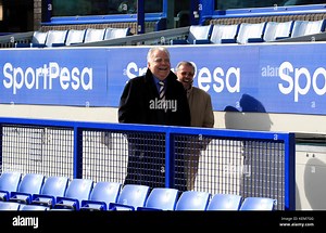 Everton Chairman Bill Kenwright prior to the Premier League match at the Goodison Park, Liverpool Stock Photo - Alamy