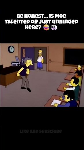 Moe Shows Off His Dancing AND Shotgun Skills 😂 #Simpsons #Moe #Shorts