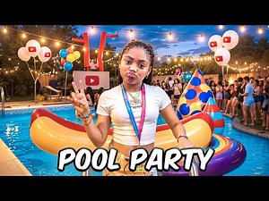 YOUTUBE POOL PARTY AT VIDCON 🎉🥳