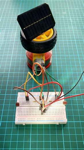 Solar tracker project #diyproject #circuit #shorts