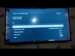 How to setup Haier LED TV into cable TV | Cable channels scanning