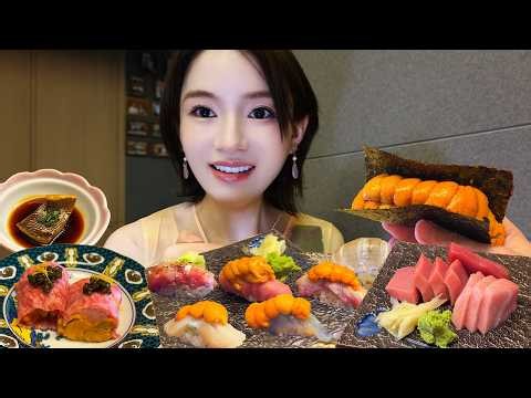 This is the first time I've ever eaten so much sea urchin and tuna at a countertop restaurant tha...