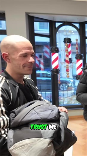 Barber Gives Dan a New Trench Coat