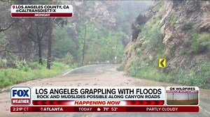 Heavy rain and floods sweep through Los Angeles