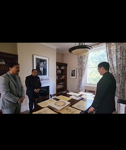 This is that special house where Dr BR Ambedkar lived while studying in London. This house is bought and converted as Babasaheb Ambedkar Memorial House. I pay my humble tribute to the father of Indian Constitution and first Law Minister of India🙏 | Kiren Rijiju