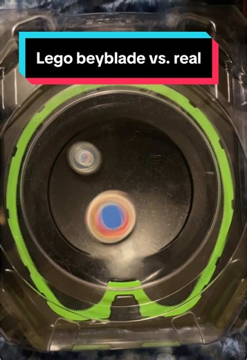 Lego beyblade vs. real beyblade! #beyblade #beyblades #fyp #fyppppppppppppppppppppppp #fypage #like #follow #legobeyblade #lego