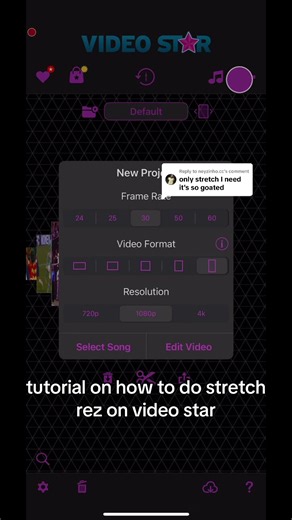 Cómo hacer Stretch Rez en Video Star