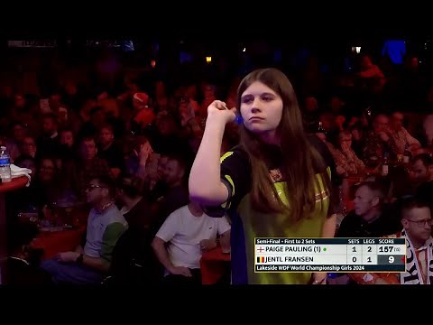 Girls Semi Final 🎯 Paige Pauling vs. Jentl Fransen • WDF World Darts Championships 2024