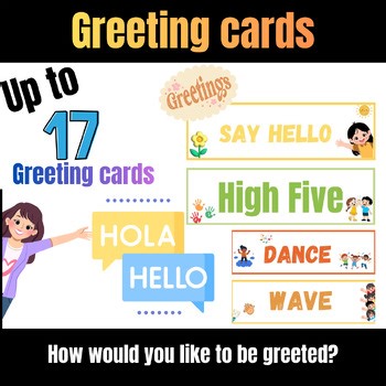 Greeting Cards: Fun way to have children practice their greetings!