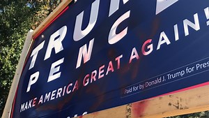 Trump campaign signs stolen, vandalized