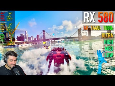 RX 580 - The Crew 2 - 1080p, 1440p, 4K