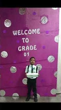 ilhan's grade 1 welcome ceremony