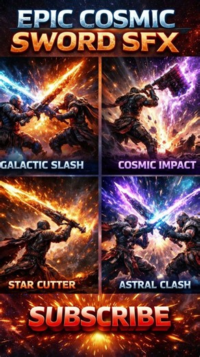 Epic Cosmic Sword SFX | Sci-Fi Sword Slash Sound Effect