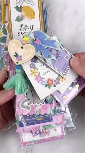 Create the CUTEST Mini Tag album EVER from Paper Scraps