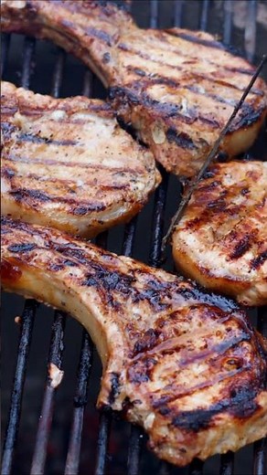 How to barbque Great pork chops #food #cooking #beginner