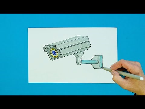 How to draw a security camera (CCTV)