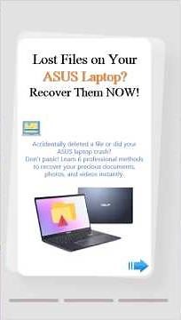 ASUS Laptop Data Recovery — Get Lost Files Back in 3 Easy Steps!#asuslaptop #datarecovery