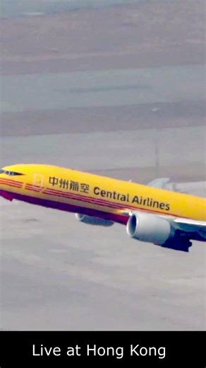 Hong Kong Airport Central Airlines Take-off