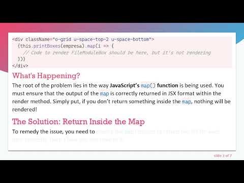 How to Fix React Map Not Rendering Issue