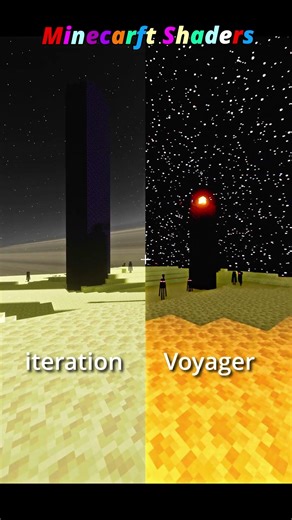 Iteration vs Voyager | Minecraft Shaders | #minecraft #shaders #4k #new