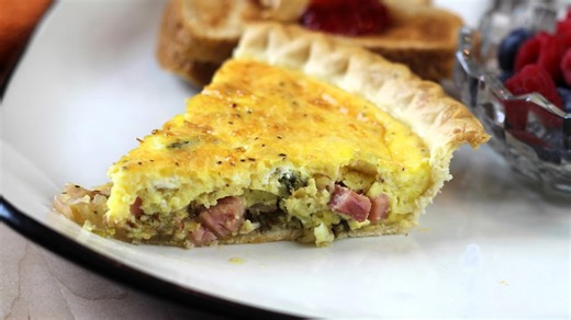 Delicious ham and asparagus quiche perfect for any meal