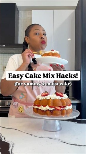 Cake mix made right tastes great! #cake #sweet