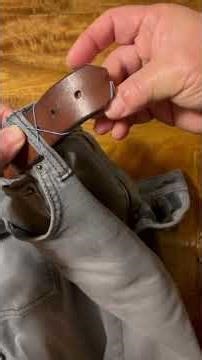 DIY: keep waist belt in loops