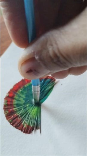 ♥️💚one stroke painting 💚♥️#viral #painting #shorts #shortvideo