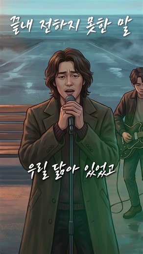 락발라드 「끝내 전하지 못한 말」 사랑한다는 한마디를 놓쳐버린 한국 감성 락발라드 / 유일무이 락발라드 #rockballad #shorts