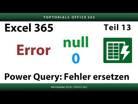 Power Query: Replace errors with default values ​​| Excel 365
