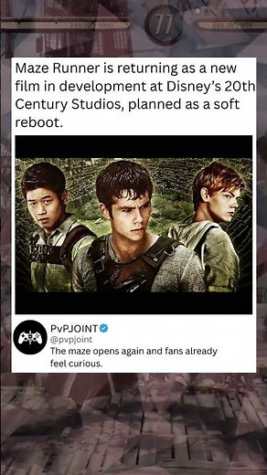 Maze Runner is returning as a new film in development at Disney's 20th Century Studios.