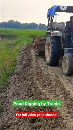 Pond Digging by Tractor #shorts