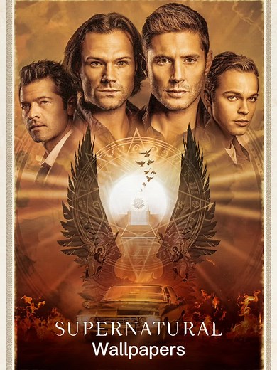 Supernatural Wallpapers Featuring Dean Winchester, Sam Winchester, and Castiel