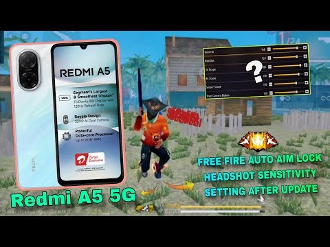 Best Settings 🔥 Redmi A5 Mobile Free Fire Sensitivity Setting | Redmi A5 Free fire headshot setting