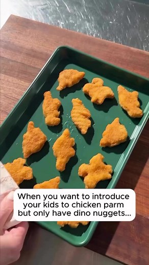 How to Make Dino Nugget Chicken Parm