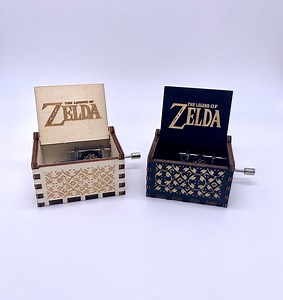 Legend of Zelda- "songs of Storms"- Hand/wind up Crank Music Box - Etsy