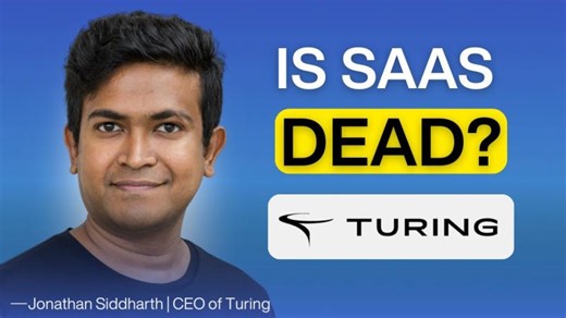 Turing CEO Jonathan Siddharth - The $30T Knowledge Work Market and Why SaaS is Dying | Turing