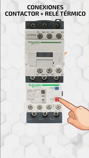 Electrical contactor connections with thermal relay