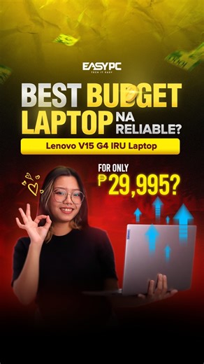1.3K reactions · 29 shares | ITO UNG BEST BUDGET LAPTOP NAMIN! Reliable, budget-friendly and perfect for your needs for just P29,995 only! From your most trusted PC/Laptop store. Limited stocks lang, kaya message us now!  | EASY PC | Facebook
