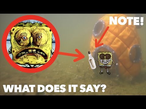 SPONGEBOB.EXE LEFT ME A NOTE IN REAL LIFE! *What Does It Say?*