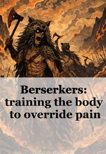 When the Norse described berserkers, they described a state. A shift where pain didn’t register the same way. Where fear dropped out. Where the body operated differently. They understood the body as a system. Change the mental state, and you may override your physical limitations. #berserkers #vikinghistory #norsemythology #warriorculture #mindbody