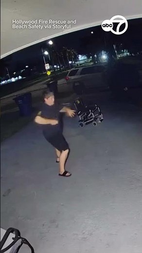Homeowner runs away from exploding wheelchair