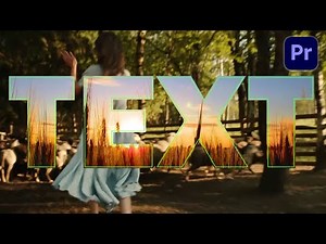 Video in Text Effect Premiere Pro