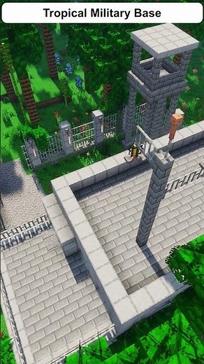 Tropical Military Base Build 🌴🪖 | Minecraft