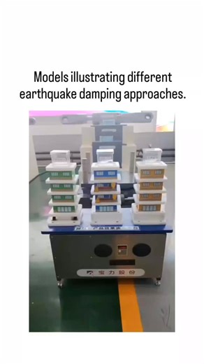 Lucky Clips on Instagram: "The video depicts scale models of multi-story buildings on a shake table undergoing simulated earthquakes, where rigid-base structures (blue and yellow) sway excessively and collapse, while the base-isolated green model remains largely stable due to flexible pads decoupling it from ground motion. Base isolation reduces peak accelerations by 50-80% and inter-story drifts by up to 70%, according to peer-reviewed analyses like those in the Journal of Earthquake Engineerin