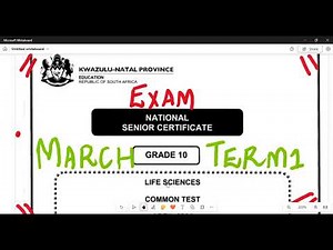 Life Sciences Grade 10 March 2021 Exam Term 1