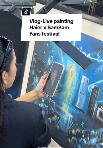 Vlog วาดภาพสดในงาน Haier x BamBam Fans Festival