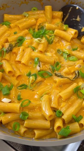 One-Pan Creamy Gochujang Kimchi Pasta Recipe with Prego® Homestyle Alfredo